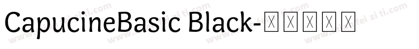 CapucineBasic Black字体转换